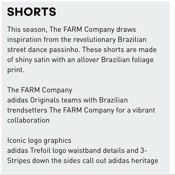 ADIDAS ORIGINALS SHORTS The FARM BRAZILIAN PRINT - Picture 3 of 3